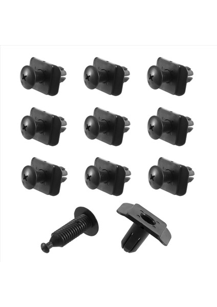 Çamurluk Astar Düzeltici Perçin Push Klipler Mazda 323 626 929 Cx-9 Miata Milenia Mpv Mx-3 Mx-6 Siyah 10 Pcs (Yurt Dışından)