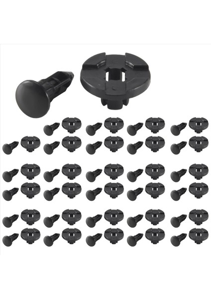 30 Adet Plastik Parçalar 8 mm Kara Delik Tampon Perçin Klipsi Kapanma (Yurt Dışından)