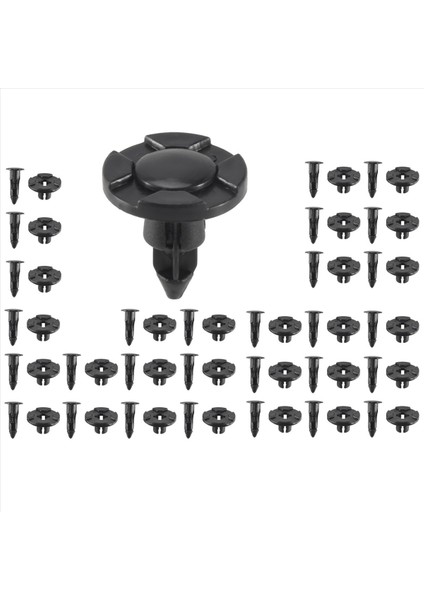 30 Adet Plastik Parçalar 8 mm Kara Delik Tampon Perçin Klipsi Kapanma (Yurt Dışından) modelleri