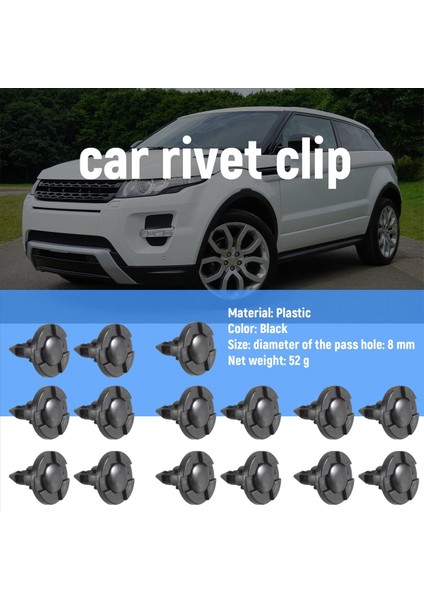 30 Adet Plastik Parçalar 8 mm Kara Delik Tampon Perçin Klipsi Kapanma (Yurt Dışından) indirimleri