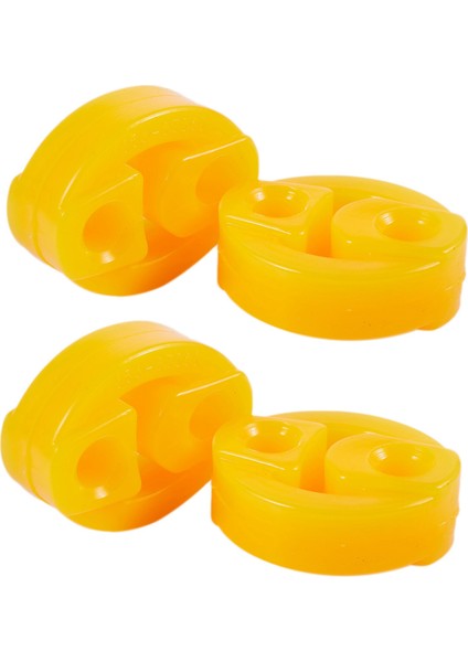 Kauçuk 2 Delik Yarış Arabası Susturucu Egzoz Askı Burcu 4 Adet (Yurt Dışından)