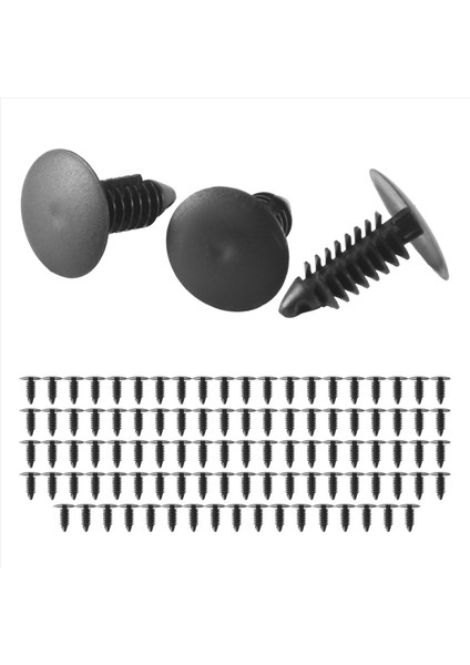 100X Plastik Tampon Bağlantı Elemanı Perçin Klipsleri Otomotiv Mobilya Montaj Genişleme Vidaları Kiti Otomatik Gövde Klipsleri Siyah (Yurt Dışından) fiyatları