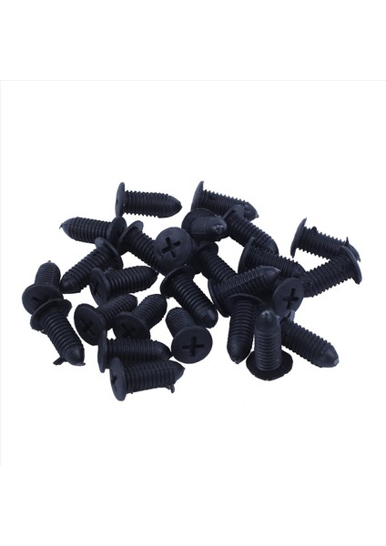 150 Pcs Plastik Itme Tampon Çamurluk Kapı Perçinleri Klip 8mm Delik Siyah (Yurt Dışından) modelleri