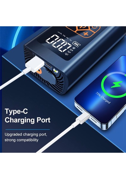 Araç Hava Pompası Taşınabilir Araç Hava Kompresörü 4000MAH Dijital Ekran Motosiklet Bisiklet Teknesi Için Elektrikli Lastik Şişman Pompası (Yurt Dışından) indirimleri