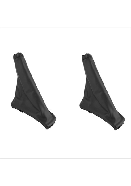 2pcs Handbrake Gaiter Kapak El Freni Boot Chevrolet Spark Için Siyah Pu 2011-2016 (Yurt Dışından)