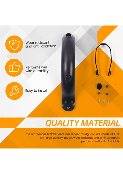 Xiaomi M365/M365 Pro Scooter Için Vidalı ve Vida Kapakları ile Arka Çamurluk ve Braket Yedek Aksesuar (Yurt Dışından) indirimleri