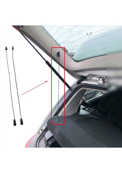 Ford Focus Için 6x 2 Mk2 Hatchback 2004-2011 Arka Parsel Raf Dizesi Iç Tonneau Kapak Strap Kablosu 4M51A46538AB (Yurt Dışından) fiyatları