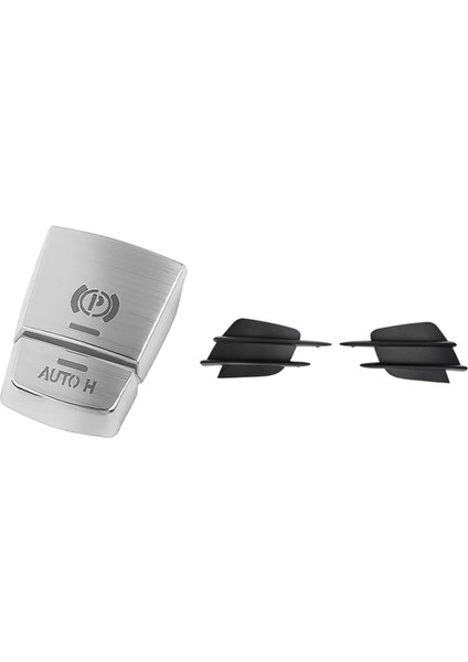 Ön Tampon Sis Izgarası Izgaralar Için Izgara Benz C-Serisi 2pcs ile 2pcs Handbrak (Yurt Dışından)