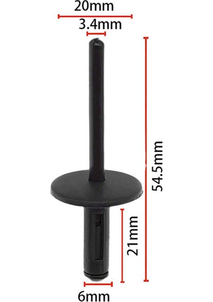 300PCS Araba Tampon Çamurluk 6mm Delikli Plastik Perçinler Bağlantı Elemanları 51717002953 -Bmw Için Otomatik Olarak Dekoratif Tutma Klibi (Yurt Dışından) fırsatları