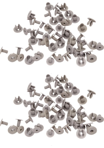 T4 T5 Taşıyıcı Eurovan Koyu Gri Trim Panel Astar Klipsleri Için 200X (Yurt Dışından)