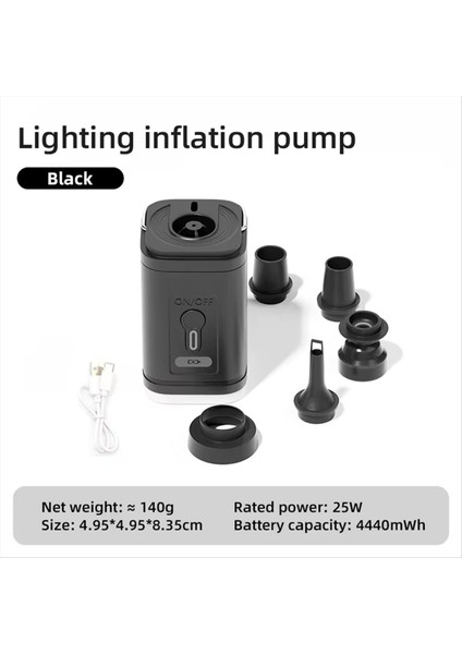 Işıklı Elektrikli Hava Pompası Mini Kablosuz Hava Kompresörü USB Şarj Şarjı Şişiricisi/dış Mekan Kampı Için Kirpik Pompaları A (Yurt Dışından) fırsatları