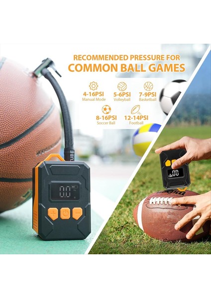 Dijital Basınç Göstergesi Otomatik Durdurma Işlevi Hava Pompası ile 150PSI Mini Bisiklet Pompası Bisiklet Lastik Şişiricisi (Yurt Dışından) indirimleri