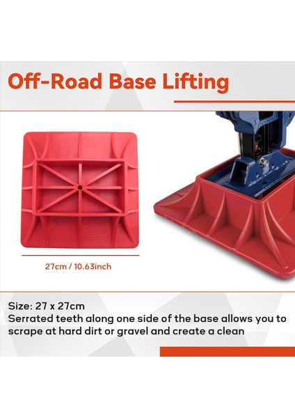 Kırmızı Modifiye Güçlendirilmiş Jack Off-Road Base Kaldırma Jack Kaldırma Römorku Hafifletmek Için Jak Yüzeyi Pedi (Yurt Dışından) fırsatları