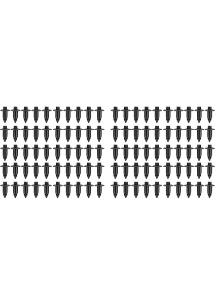 100X Plastik Perçin Bisiklet Kaplama Trim Paneli Bağlantı Eleman Klipsleri Honda Yamaha Siyah Için 6mm (Yurt Dışından)