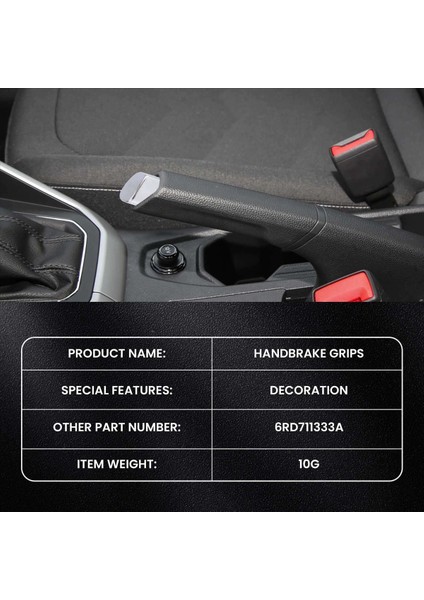 1x Araba Handbrake Kol Park Düğmesi Kapak Polo Cross Için Krom Dekorasyon Kabuğu 6rd 711 333 A Araba Stil Aksesuarları 6RD711333A (Yurt Dışından) indirimleri