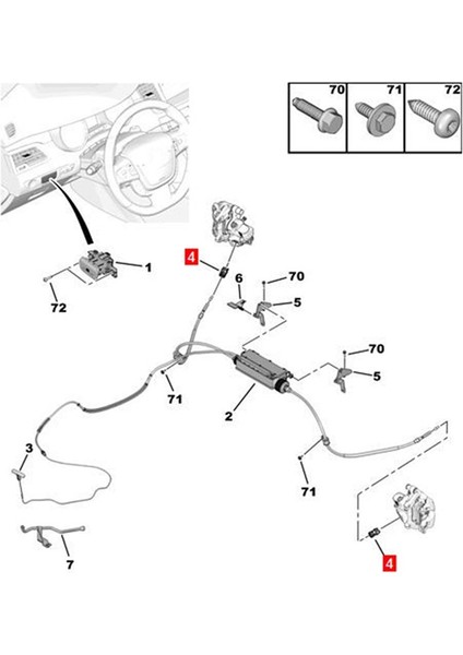 Peugeot 508 Citroen C5 Için 2x Drum Freni Kablo Kılavuzu 471911 (Yurt Dışından) fırsatları
