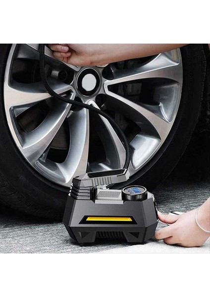 12V Araç Kablosuz Taşınabilir Lastik Pompası Şarj Edilebilir Hava Pompası Mini Elektrikli Araç Seyahat Teknesi Hava Kompresör Aracı (Yurt Dışından)