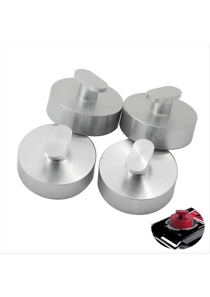 Corvette C5 C6 Z06 Corvette Parçaları Için Otomatik 4 Paket Gümüş Kütük Alüminyum Jack Pad Jack (Yurt Dışından) indirimleri