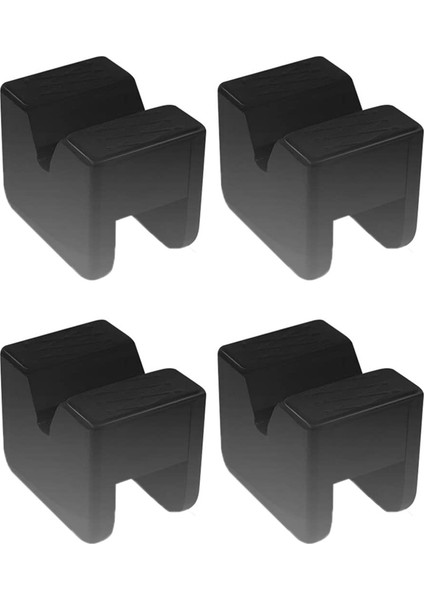 4pcs Kauçuk Jack Pad Jack Stand Adaptörü Evrensel Kauçuk Çerçeveli Çerçeveli Raylı Kuzu Koruyucu Araç Kaldırma Pedleri (Yurt Dışından)