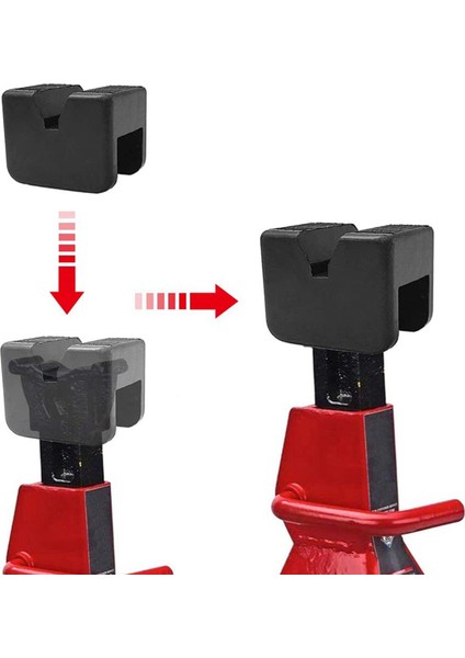 4pcs Kauçuk Jack Pad Jack Stand Adaptörü Evrensel Kauçuk Çerçeveli Çerçeveli Raylı Kuzu Koruyucu Araç Kaldırma Pedleri (Yurt Dışından) fiyatları