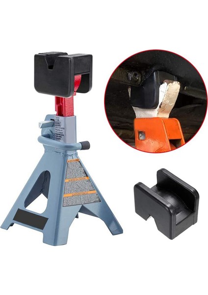 4pcs Kauçuk Jack Pad Jack Stand Adaptörü Evrensel Kauçuk Çerçeveli Çerçeveli Raylı Kuzu Koruyucu Araç Kaldırma Pedleri (Yurt Dışından) modelleri