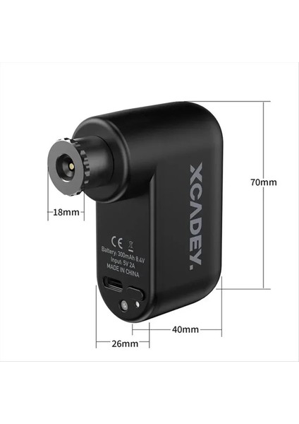 Xcadey Hava Pompası Ultralight 100PSI Mini Elektrikli Bisiklet Lastik Şişiricisi Taşınabilir Bisiklet Pompası Hızlı Şarj Hava Siyah (Yurt Dışından) fiyatları