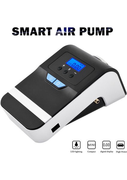 Fahren 12V Dc Taşınabilir Hava Kompresör Pompası Araba Kamyon Bisiklet Basketbol Için Acil LED Aydınlatma ile 150 Psi Dijital Lastik Şişiriciye (Yurt Dışından)