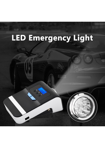 Fahren 12V Dc Taşınabilir Hava Kompresör Pompası Araba Kamyon Bisiklet Basketbol Için Acil LED Aydınlatma ile 150 Psi Dijital Lastik Şişiriciye (Yurt Dışından) fırsatları