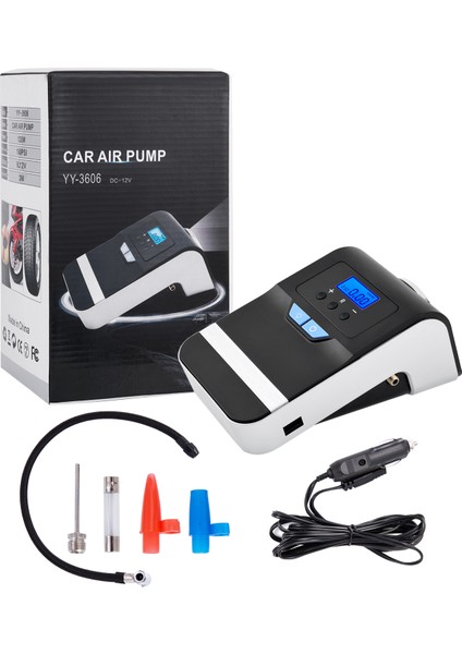 Fahren 12V Dc Taşınabilir Hava Kompresör Pompası Araba Kamyon Bisiklet Basketbol Için Acil LED Aydınlatma ile 150 Psi Dijital Lastik Şişiriciye (Yurt Dışından) indirimleri