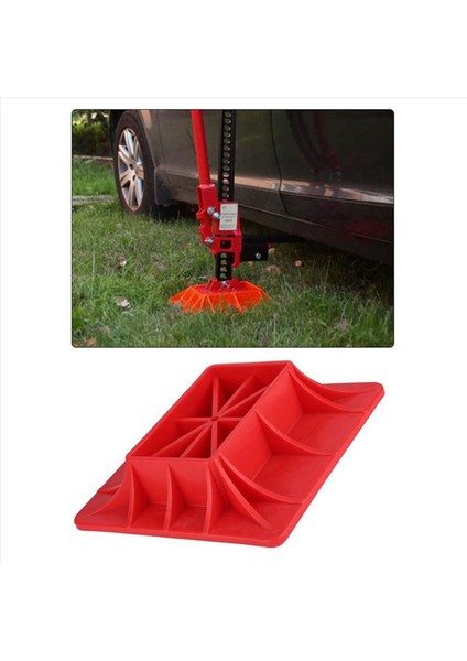 2x Kırmızı Modifiye Güçlendirilmiş Jack Off-Road Base Kaldırma Kriko Yüzey Padini Kaldırarak Jack Kaldıran Römork (Yurt Dışından) indirimleri