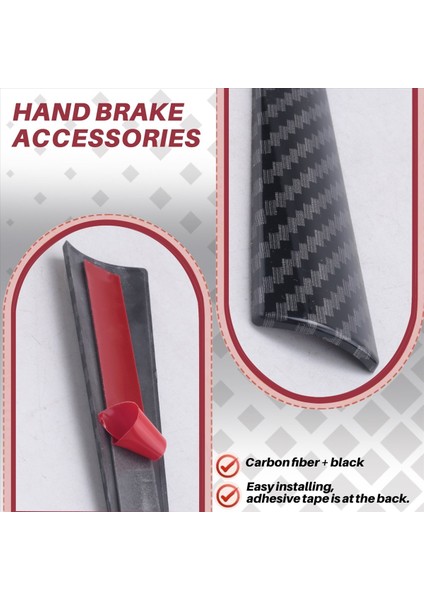 Karbon Fiber Renkli Park Handbrake El Freni Tutucu Kapak Trim Ford Focus 2012 2013 2014 2015 2016 2017 2018 (Yurt Dışından) modelleri