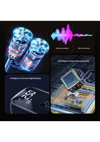 1pc Araba Monte Kablosuz Dijital Ekran Enflasyon Pompası Taşınabilir Kablosuz Hava Pompası Elektrikli Arabalar Için Lastik Şişiricisi (Yurt Dışından) indirimleri