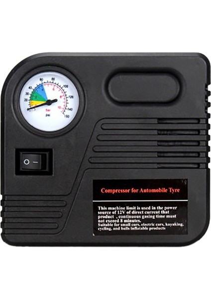 Lastik Şişirme Araba Hava Pompası Kompresör Elektrikli Taşınabilir Otomatik 12V Volt 150 Psi (Yurt Dışından)