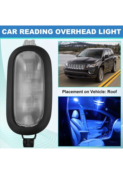 Arka Çatı Kubbesi Işık Okuma Harita Lambası 5JG55DW1AD 5JG55HDAAD 5JG58TL2AD Jeep Patriot Pusula Chrysler Sebring Siyah (Yurt Dışından) indirimleri