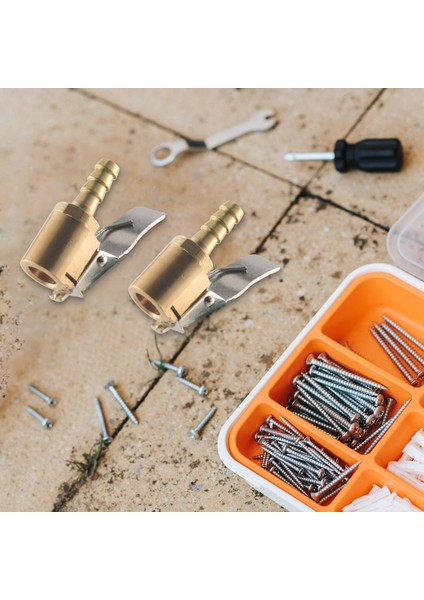 4pc 6mm Otomatik Hava Pompası Klipsli Araba Kamyonu Lastik Lastik Şişirme Valfi Konnektör Arabası Açık Pirinç Kök Lastik (Yurt Dışından) modelleri