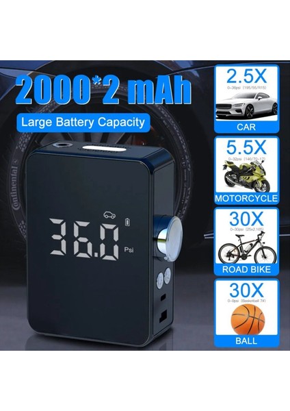Şişirilebilir Pompa Taşınabilir Mini Elle Taşınabilir Kablosuz Şarj Dijital Ekran Arabası Bisiklet Lastik Elektrikli Pompa Hava Pompası (Yurt Dışından) indirimleri