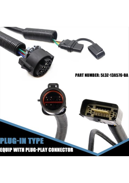 7-Pimli Römork Konnektör Kablo Demeti 5L3Z13A576BA 5L3Z-13A576-BA Ford F-150 2005-2008 Lincoln Mark Lt Lt 2006-2008 (Yurt Dışından) fırsatları