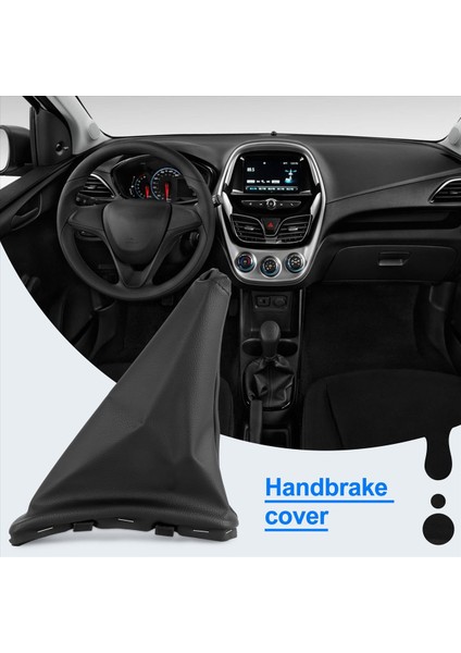 Handbrake Gaiter Kapak El Freni Önyükleme Chevrolet Spark Için Siyah Pu 2011-2016 (Yurt Dışından) indirimleri