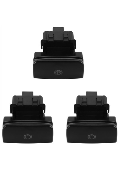 Peugeot Için 3x Citroen C4 Picasso Ds4 C4 Park Freni El Freni El Fren Anahtarı 470702 Mat Siyah (Yurt Dışından)