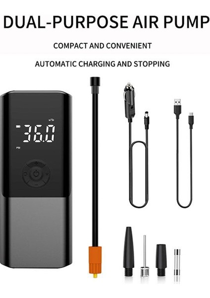 Araba Hava Pompası Taşınabilir Mini Kendinden Talzili Elektrik Lastik Pompası Hava Pompası Elde Taşınağı Çift Amaçlı Bisiklet Lastik Araç Hava Pompası (Yurt Dışından) fiyatları