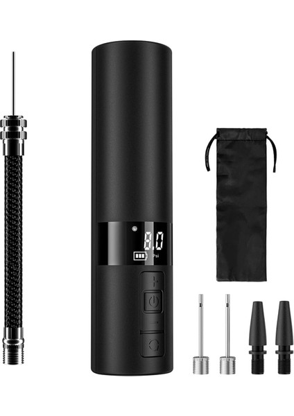 Basketbol Futbol Voleybol Için LED Dijital Ekran ve Basınç Göstergesine Sahip Elektrikli Top Pompası Taşınabilir Hava Pompası (Yurt Dışından)