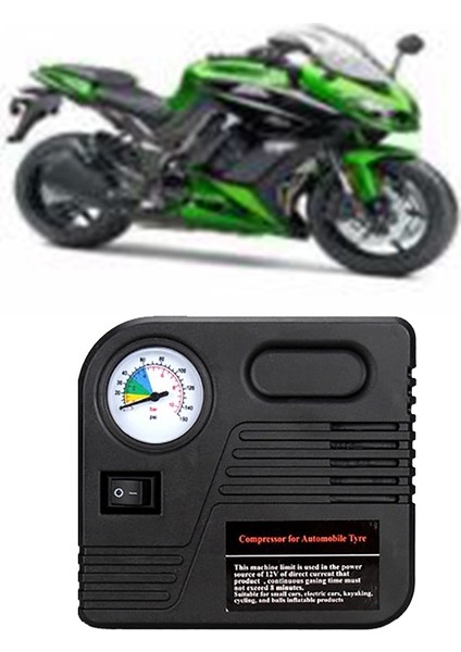 Lastik Şişirme Araba Hava Pompası Kompresör Elektrikli Taşınabilir Otomatik 12V Volt 150 Psi (Yurt Dışından) indirimleri