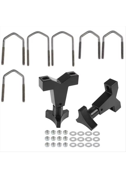 Asansör Evrensel Montaj 1-2 5in Ön Tüp Için Jeep Wrangler Için Ayarlanabilir Jak Tüp Braketi Jk Tj Çatı Rafı Ön C (Yurt Dışından)