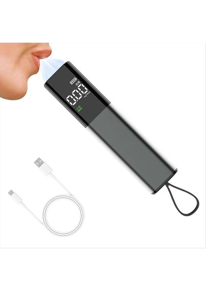 Alkol Test Cihazı Dijital Kişisel Alkol Breathalyzer Doğruluk Dedektörü Üfleme Sarhoş Sürüş Test Enstrümanı (Yurt Dışından) fiyatları