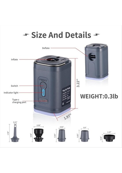 Kablosuz Enflasyon Pompası Taşınabilir Açık Elektrik Hava Pompası Hava Yastığı Yatağı Yüzme Yoga Egzersiz (Yurt Dışından) indirimleri