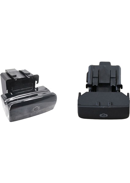 2 Adet Araba El Freni Anahtarı Peugeot Için Park Freni 3008 Parlak Siyah ve Matt Siyah (Yurt Dışından)