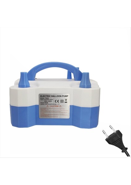 Hava Balon Pompası Taşınabilir Çift Nozul Elektrikli Balon Şişiricisi Parti Dekoru Dolgu Balonları Için Balonlar 600W Eu Fiş A (Yurt Dışından)