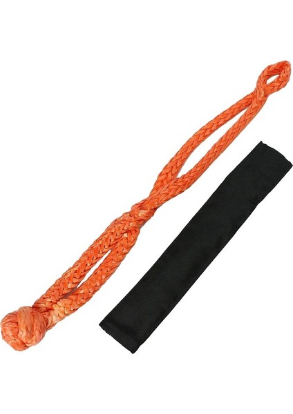 2pcs Turuncu 1/2 Inç x 22 Inç Yumuşak Kanca ve Döngü Halat Sentetik Çekiş Kurtarma Kayışı 43000LBS Breaking Gücü (Yurt Dışından) fiyatları