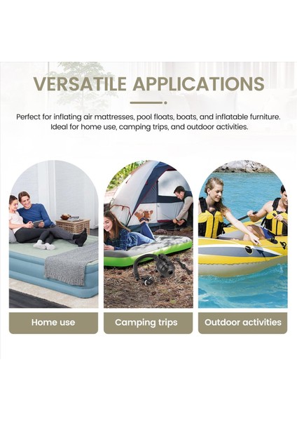 Ev Hava Yatağı Hava Track Pompası Için Yuvarlanan Şişme Pompası Için Taşınabilir Hava Pompası Hava Mat Pompası 600W Hava Kompresörü Ab Fiş (Yurt Dışından) indirimleri