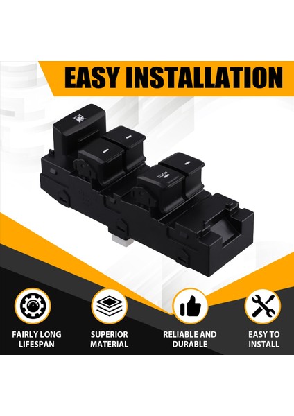 Rhd Yeni Güç Penceresi Ana Kontrol Anahtarı 93570 C7120 Hyundai I20 Için 2013-2019 93570C7120 Pencere Regülatör Düğmesi (Yurt Dışından) fırsatları